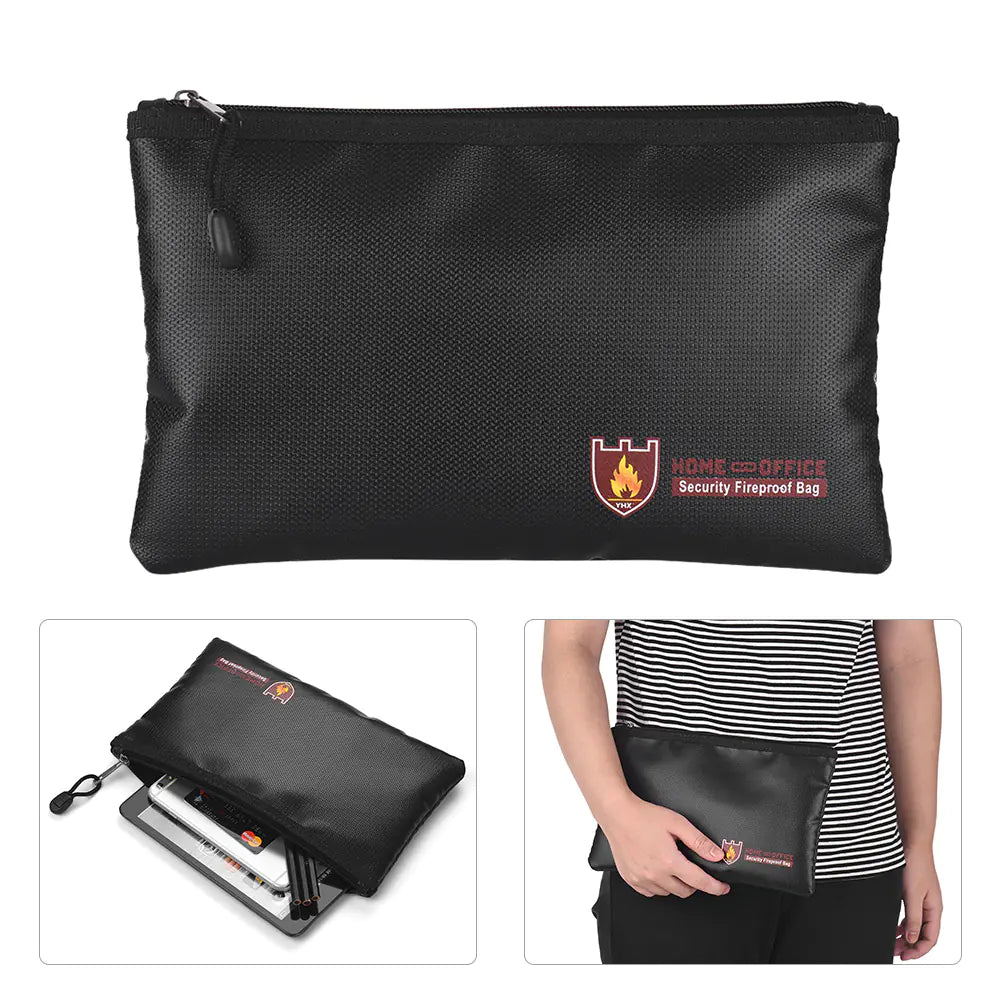 Fireproof and Waterproof Document Bag - open view